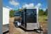2022 PEACH CARGO 7X16TA BLACK CARGO WITH SIDE DOOR AND RAMP
