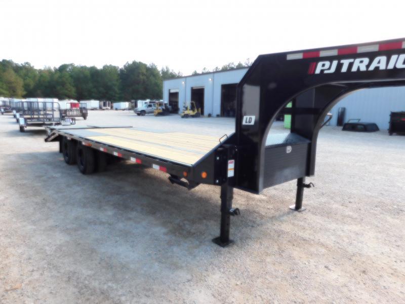 New 2023 Pj Trailers Ld 25' Low Pro Gooseneck Deckover With 10k Axles