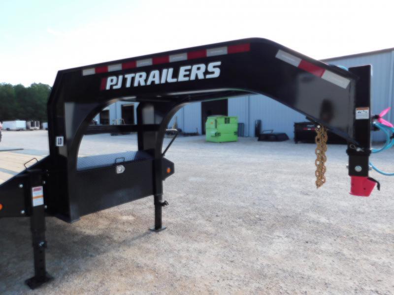 New 2023 Pj Trailers Ld 25' Low Pro Gooseneck Deckover With 10k Axles