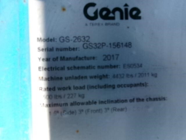 2017 Genie GS-2632