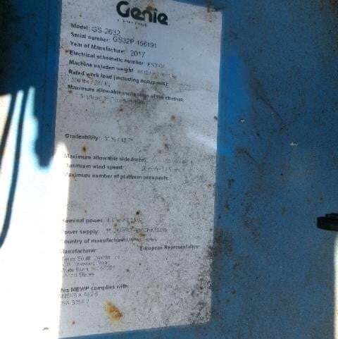 2017 Genie GS-2632