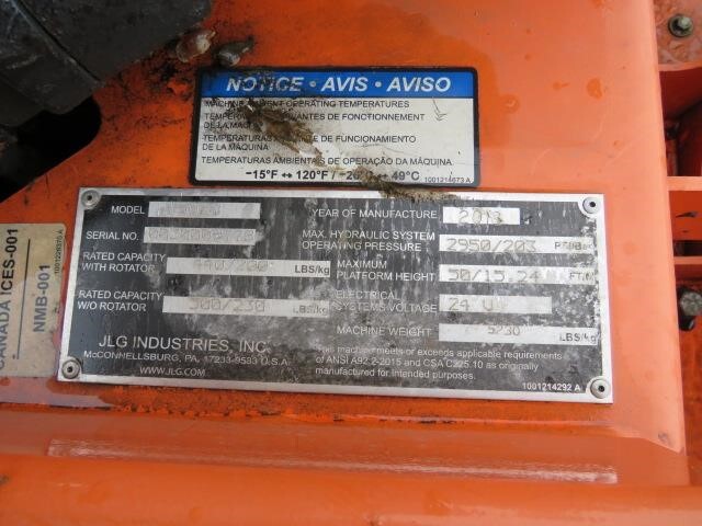 2018 JLG T500