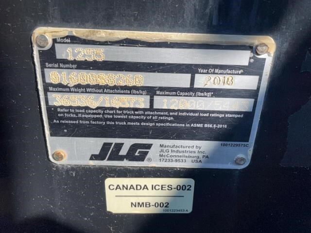 2018 JLG 1255-28