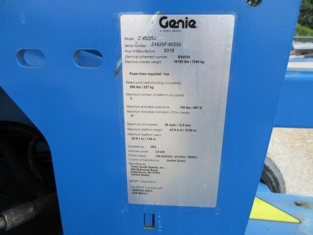 2018 Genie Z-45/25J DC-19