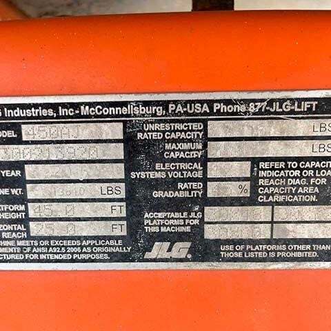 2016 JLG 450AJ Picture 17 2016 JLG 450AJ-17