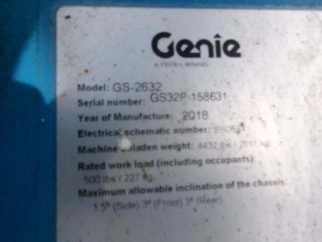 2018 Genie GS-2632 Picture 13 2018 Genie GS-2632-13