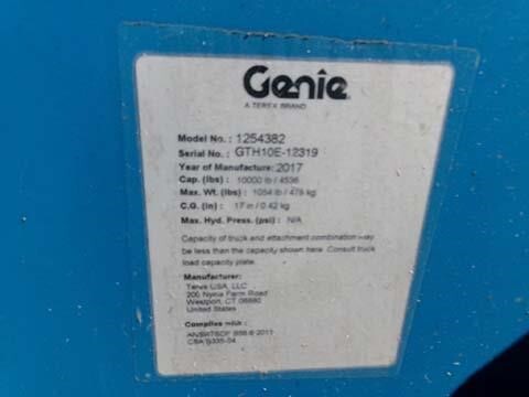 2017 Genie GTH-1056 Picture 25 2017 Genie GTH-1056-25
