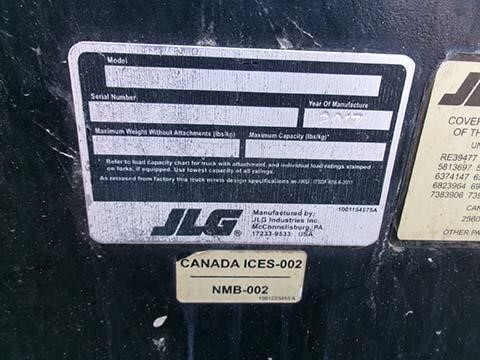 2017 JLG 1255-24