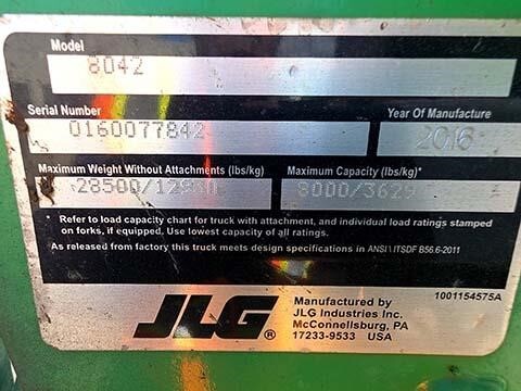 2016 SkyTrak 8042-33