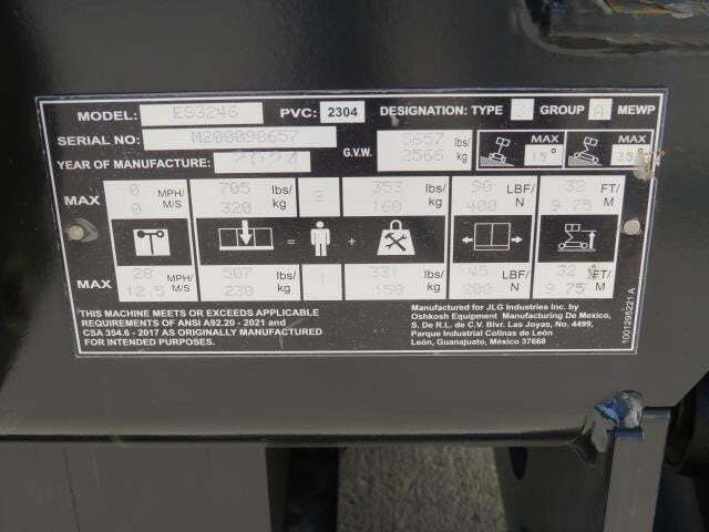 2026 JLG 3246-22