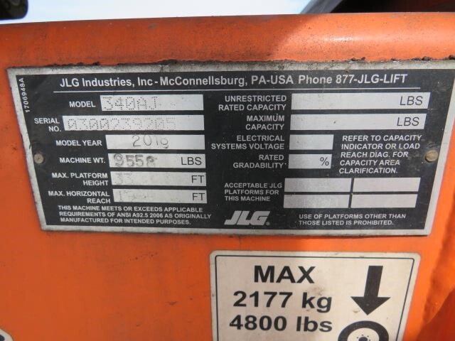 2018 JLG 340AJ-18
