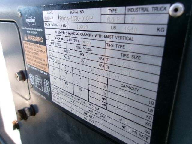 2018 Doosan G25N-7-25