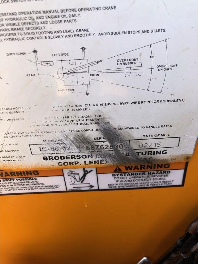 2015 Broderson IC-80-3J-10