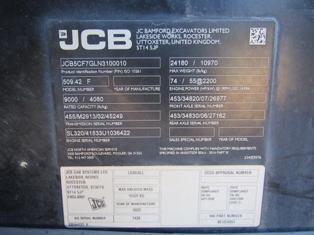 2022 JCB 509-42-24